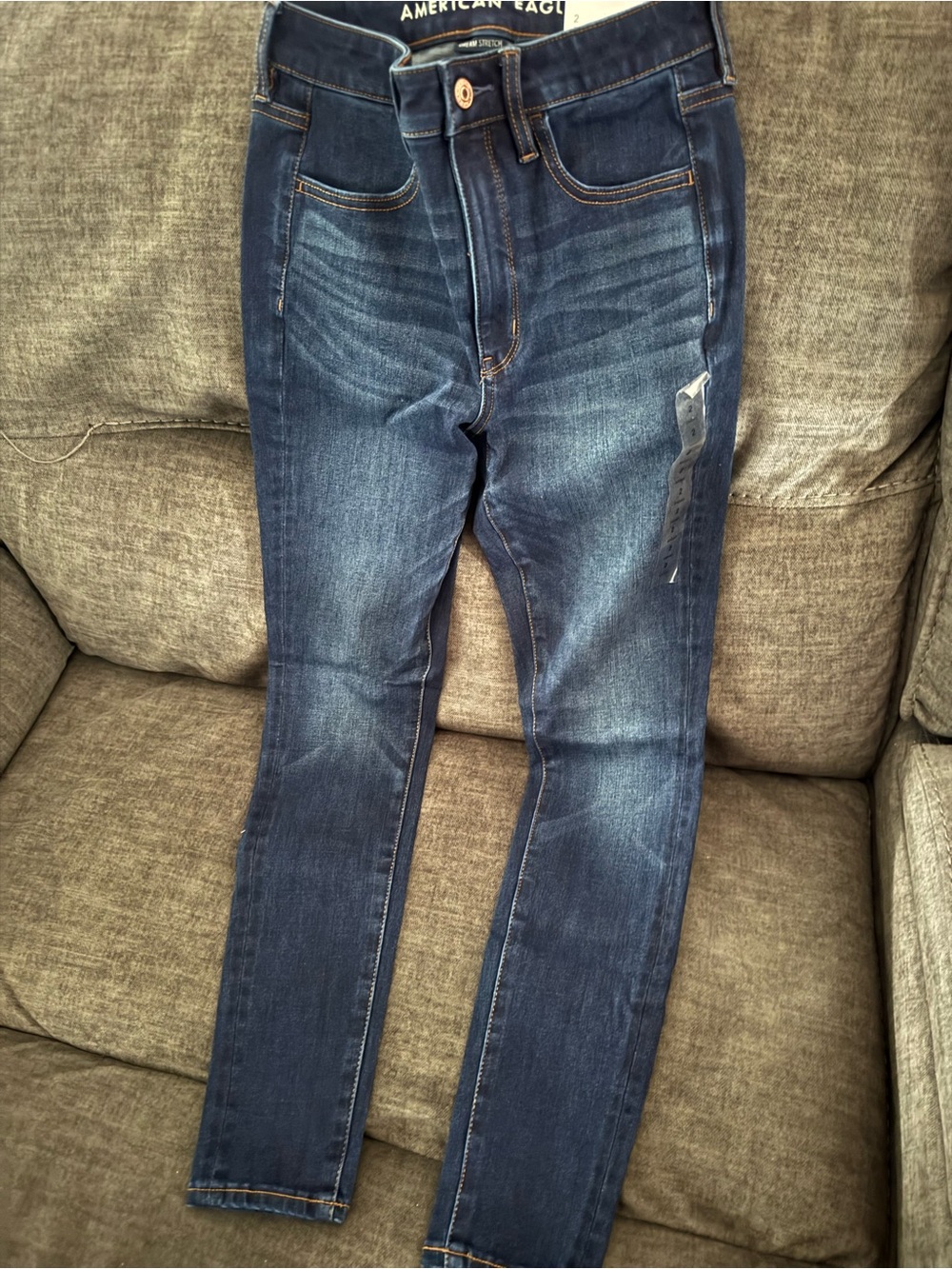American Eagle Outfitters Women’s Skinny Jeans - Dark Blue Wash
